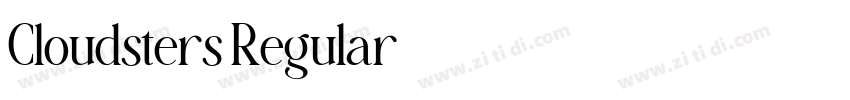 Cloudsters Regular字体转换 Cloudsters Regular字体转换